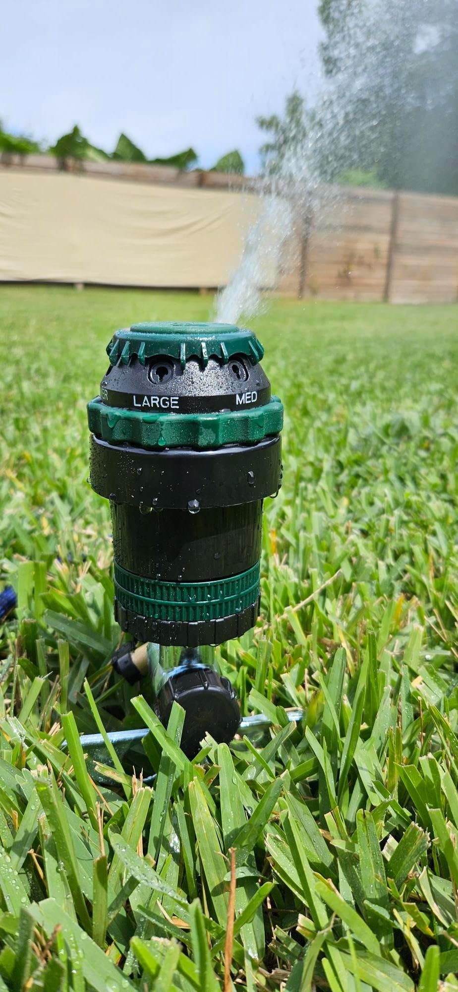 Orbit 58573N H2O-Six Gear-Drive Sprinkler on Metal T-Spike - Customer Photo 2