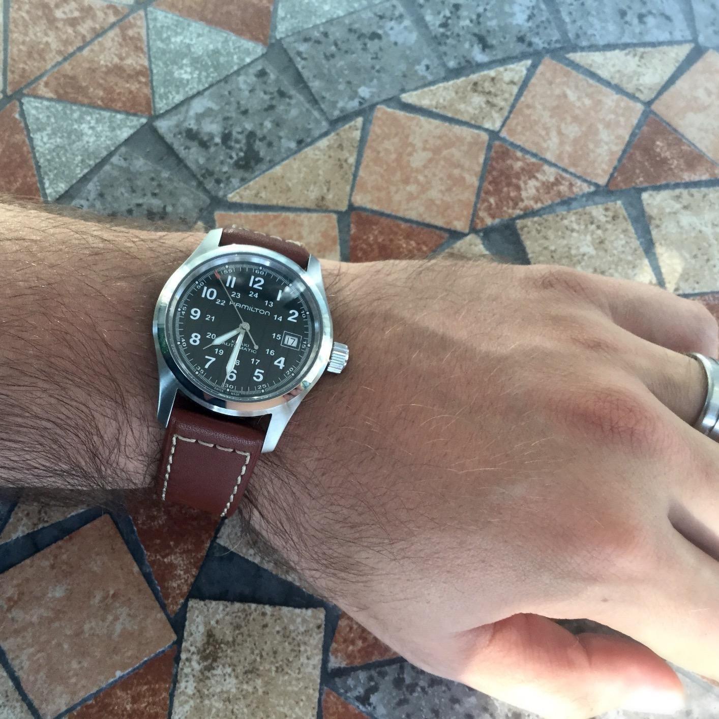 Hamilton Khaki Field Automatic Men's Watch, 38mm Stainless Steel Case, Swiss Made - Customer Photo 1