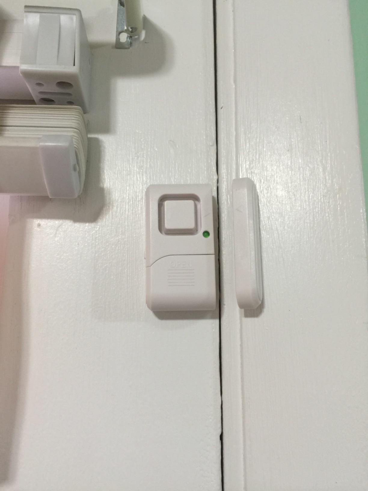 GE Personal Security Window and Door Alarm, 2 Pack, DIY Protection, Burglar Alert, Wireless Chime/Alarm, Easy Installation, Home Security, Ideal for Home, Garage, Apartment and More, White, 45115 - Customer Photo 2