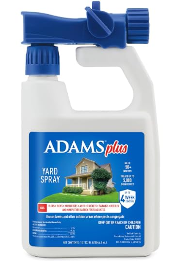 ADAMS Plus Yard Spray, Kills Fleas, Ticks, Mosquitoes, Ants and Many Other Listed Nuisance Pests in Outdoor Areas, Treats Up to 5,000 Square Feet, Easy to Use Hose-End Spray, 32 Fluid Ounces - Customer Photo 1