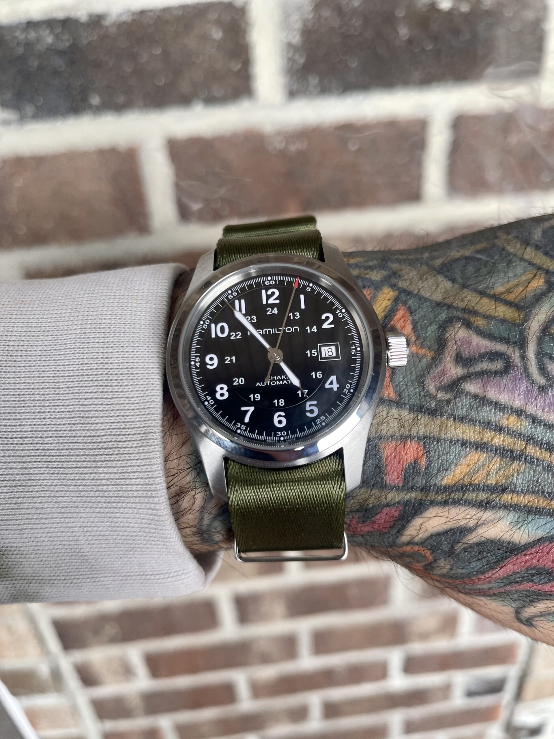 Hamilton Khaki Field Titanium Automatic Men's Watch, 42mm Stainless Steel Case, Swiss Made - Customer Photo 1