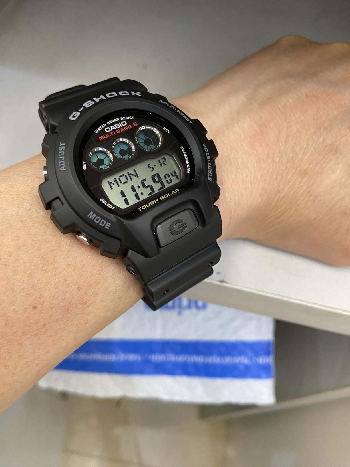 Casio G-Shock GW6900-1 Men's Tough Solar Black Resin Sport Watch - Customer Photo 2