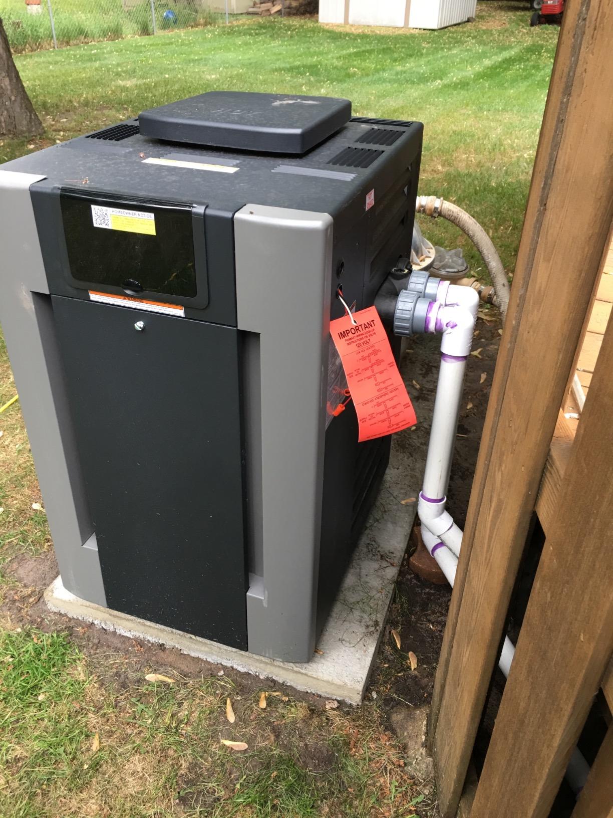 Raypak 266,000 BTU Digital Electronic Ignition Natural Gas Pool Heater - Customer Photo 2