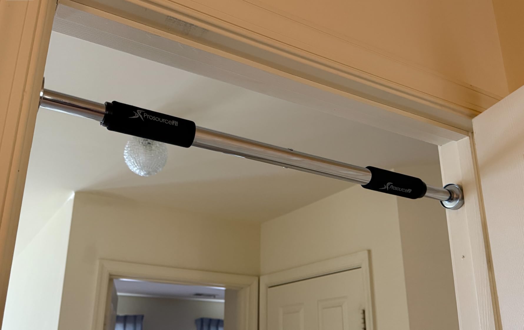 ProsourceFit Pull Up Bar for Multi Use Fitness & Home Gym Exercise - Customer Photo 1