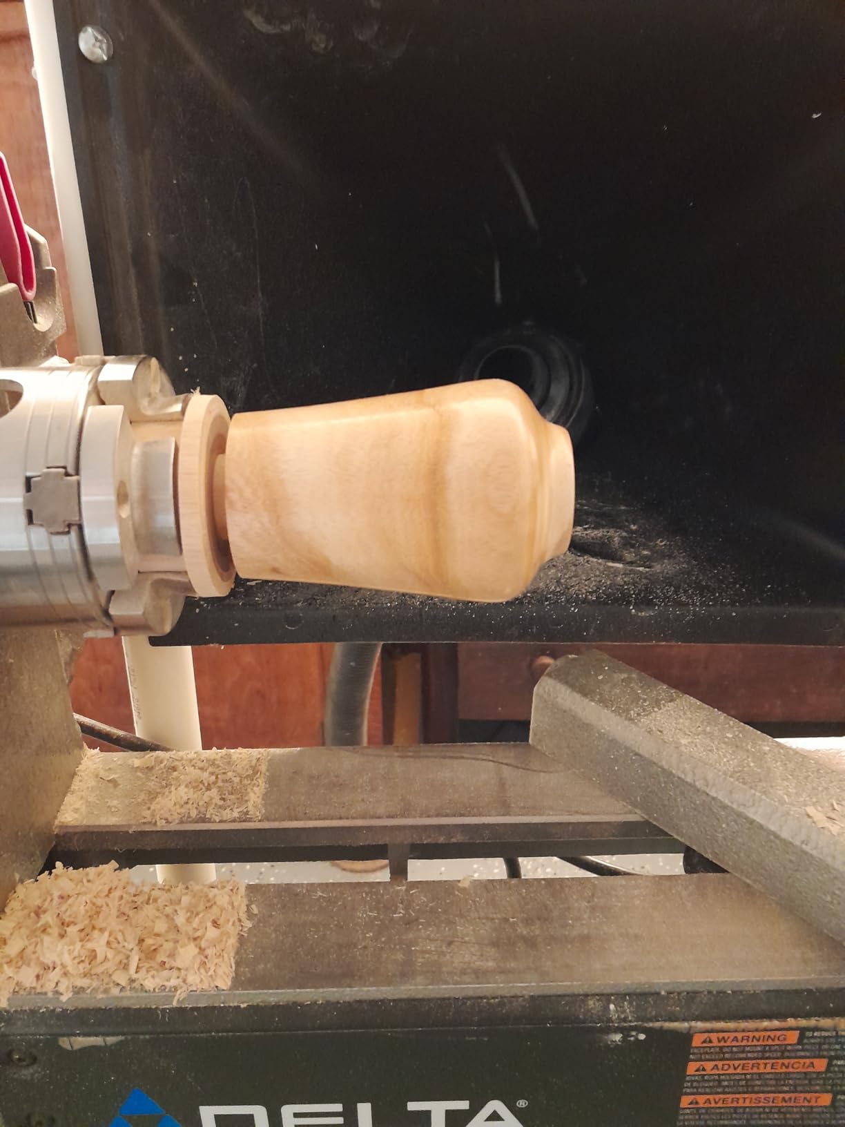 Delta Industrial 46-460 12-1/2-inch Variable-Speed MIDI Lathe, Gray - Customer Photo 2