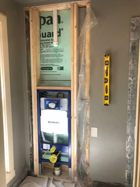 Duravit Geberit 111.335.00.5 DuoFix In-Wall System with Sigma Concealed Tank for 2x6 Wall Construction, white, large - Customer Photo 2