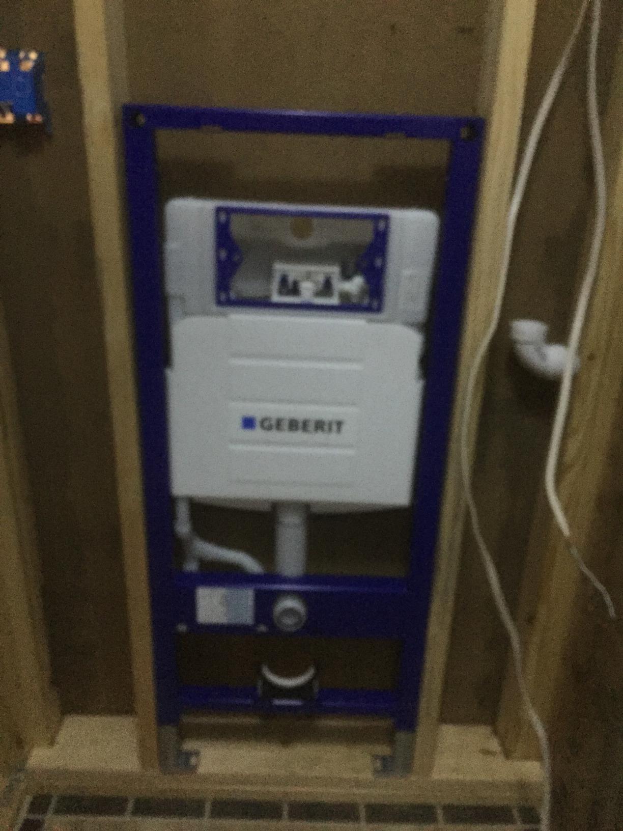 Duravit Geberit 111.335.00.5 DuoFix In-Wall System with Sigma Concealed Tank for 2x6 Wall Construction, white, large - Customer Photo 5