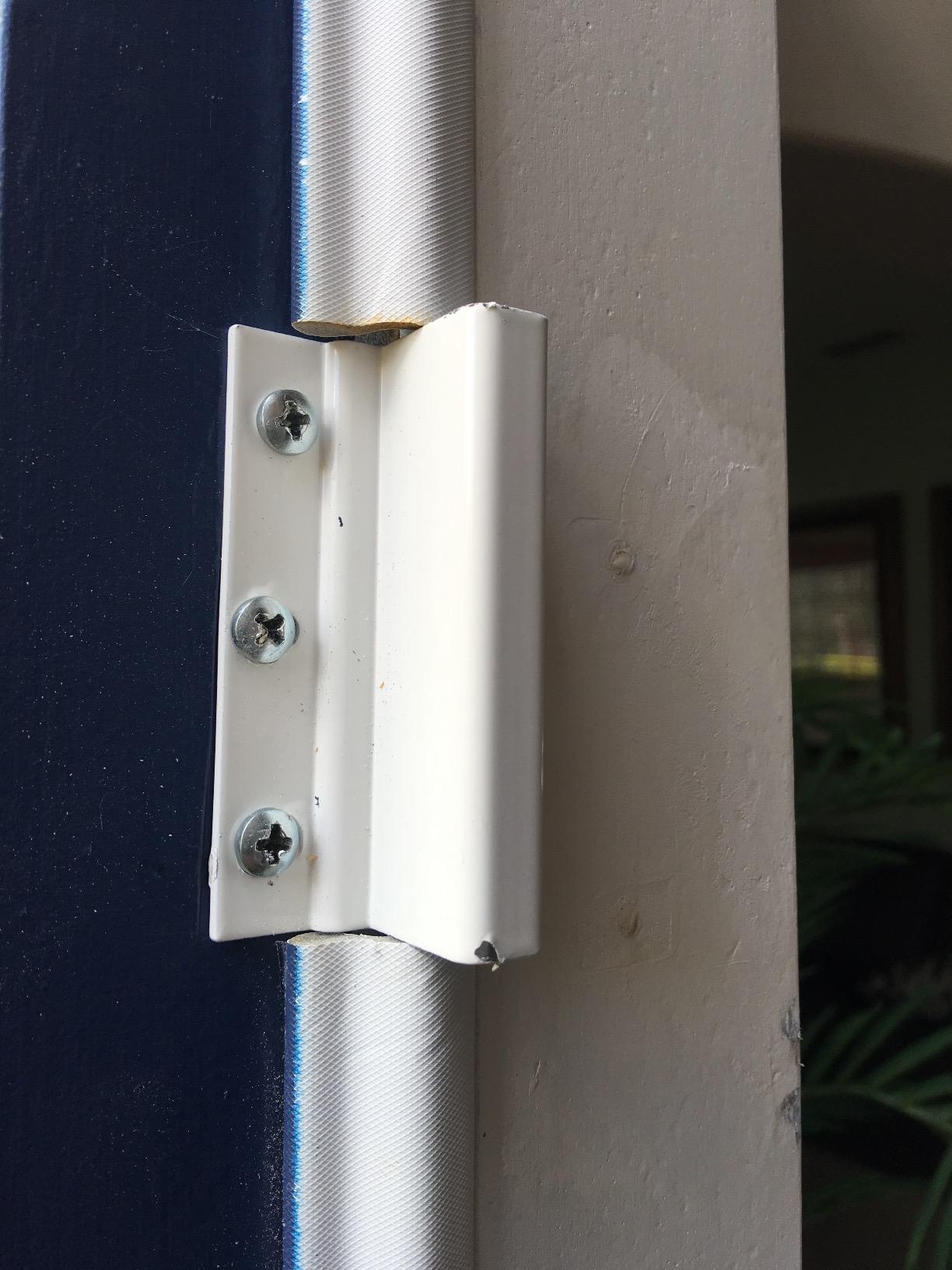 Double Bolt Lock for Sliding Glass Doors - Newly Patented - Advanced Technology to Keep Your Family Safe and Secure - High Security Lock - Virtually Burglar Proof (White) - Customer Photo 2