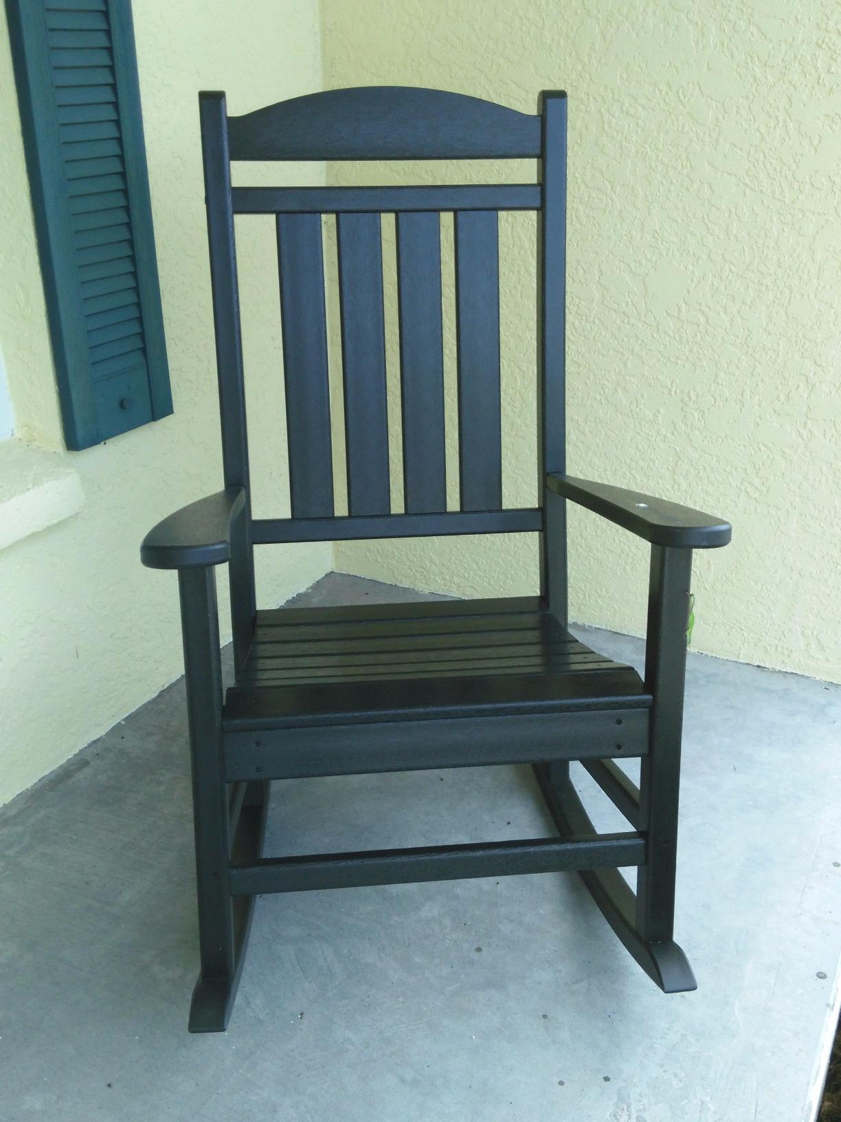 POLYWOOD Presidential Rocking Chair in Black - Customer Photo 3