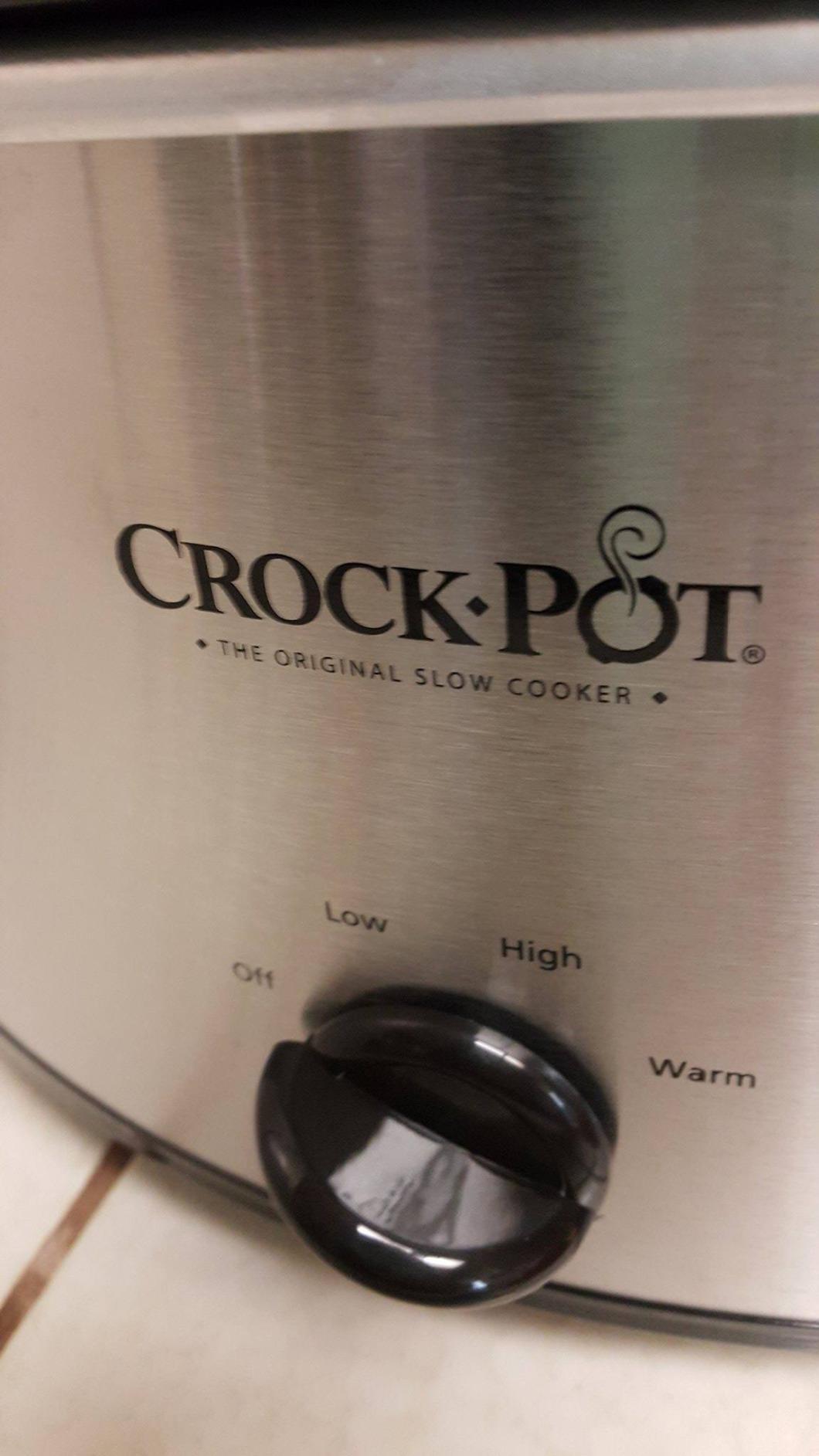 Crock-Pot 7 Quart Oval Manual Slow Cooker, Stainless Steel (SCV700-S-BR), Versatile Cookware for Large Families or Entertaining - Customer Photo 1