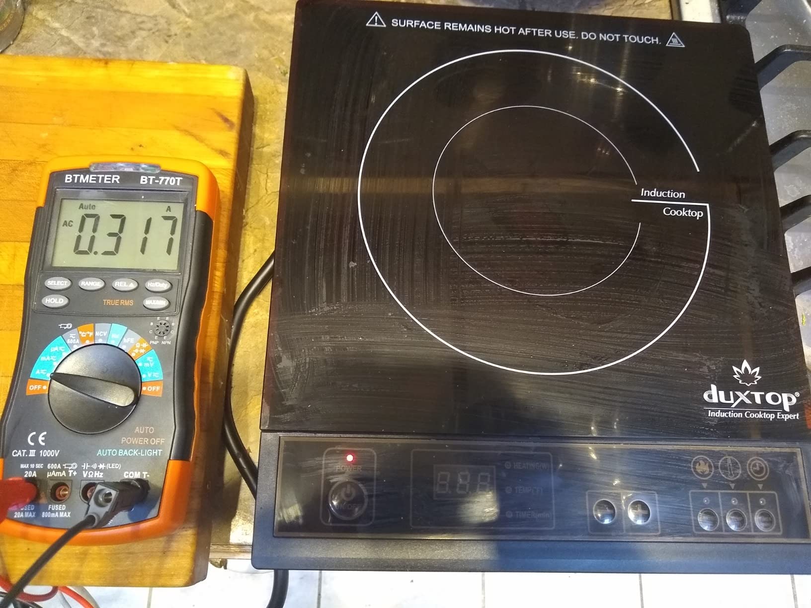 Duxtop 1800W Portable Induction Cooktop Countertop Burner, Gold 8100MC/BT-180G3 customer photo 2