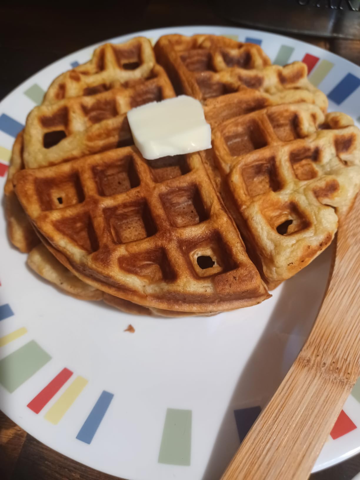 bella Classic Rotating Belgian Waffle Maker with Nonstick Plates, Removable Drip Tray, Adjustable Browning Control and Cool Touch Handles, Black - Customer Photo 1