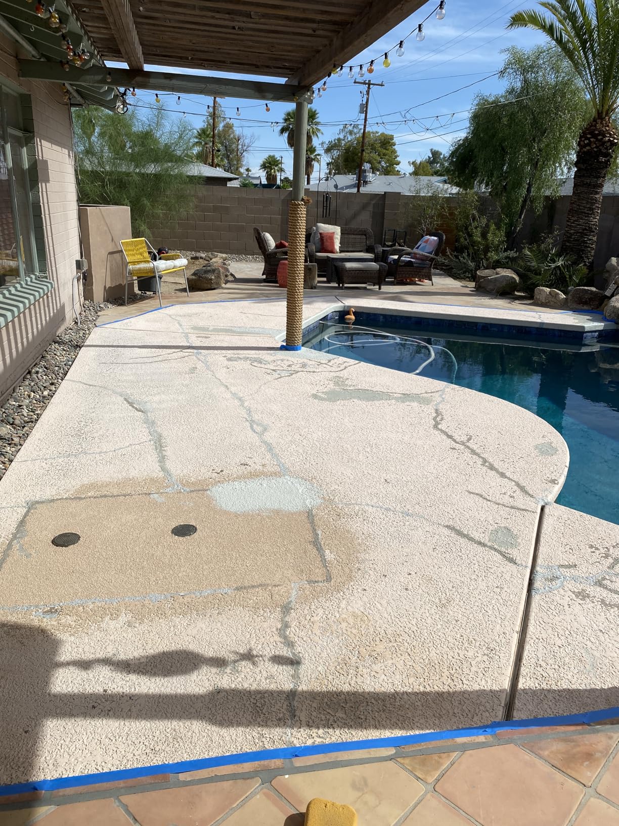 Kelley Technical Coatings Olympic Patio Tones - Creekstone - 1 Gallon - Non-slip acrylic deck and patio coating, concrete restorer. - Customer Photo 2