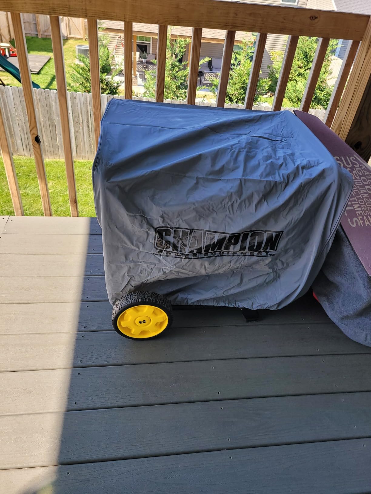 Champion Power Equipment Weather-Resistant Storage Cover for 4800-11,500-Watt Portable Generators - Customer Photo 2