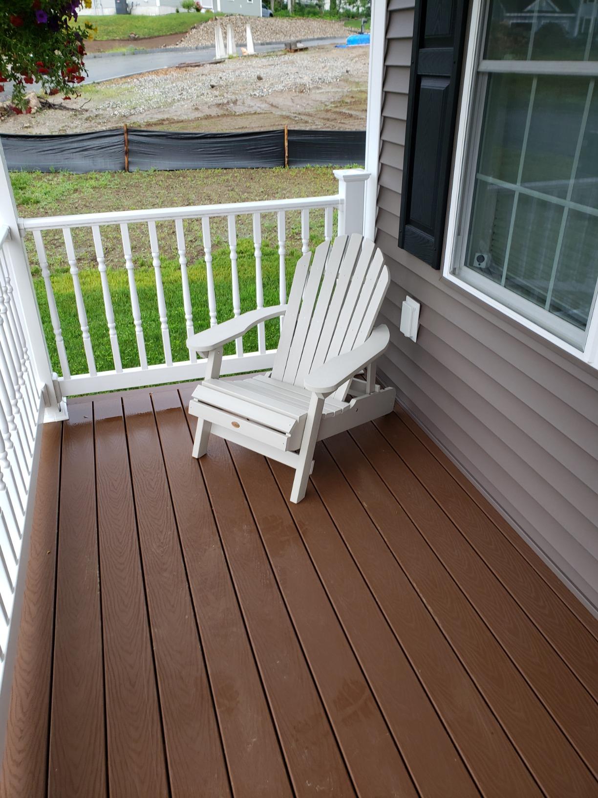 Highwood Hamilton Made in the USA Folding and Reclining Adirondack Chair, Weathered Acorn - Customer Photo 2