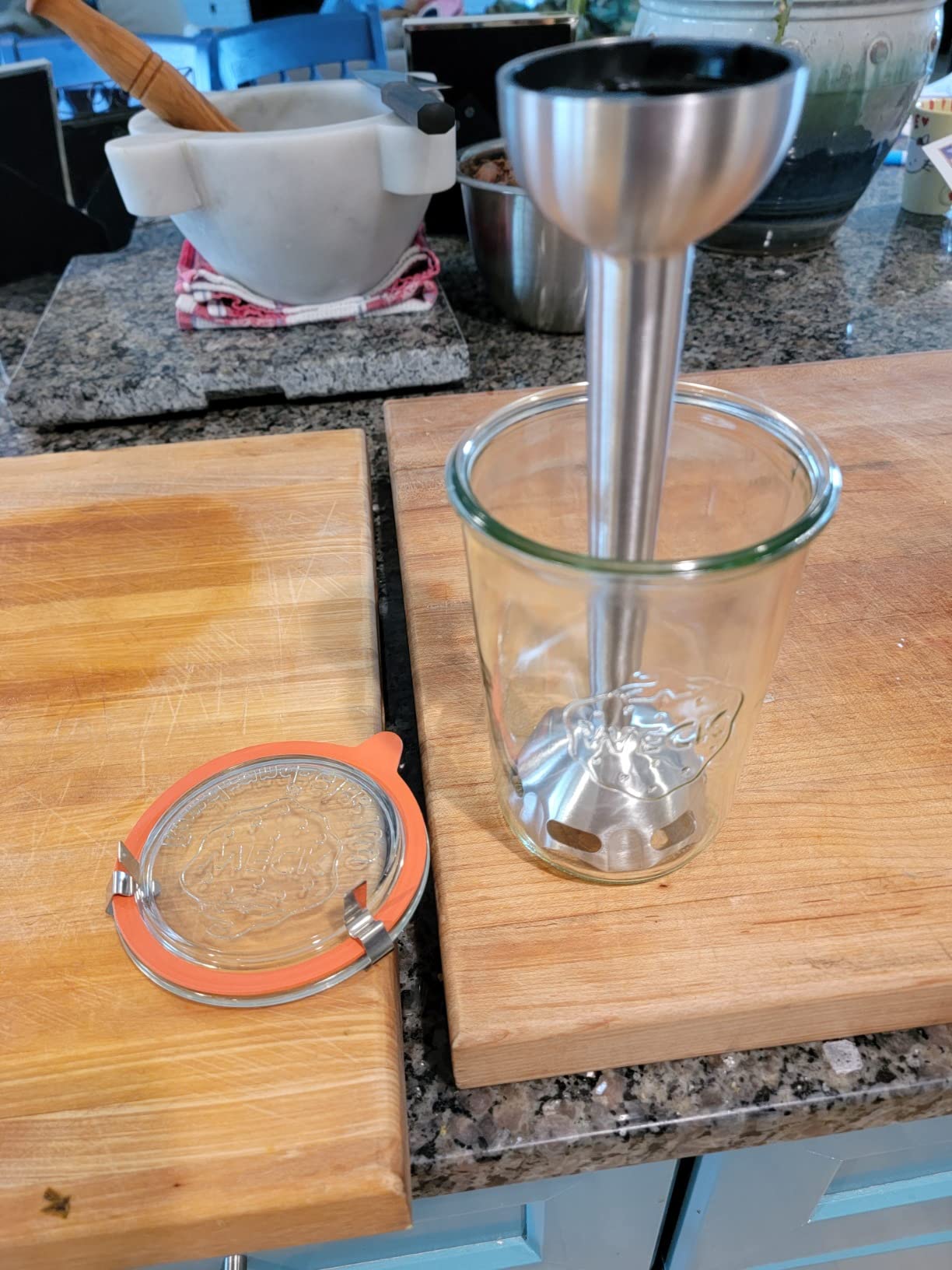 All-Clad Electrics Stainless Steel Immersion Blender 2 Piece Turbo Function 600 Watts Detachable, Variable Speed Control, Hand Blender, 9-1/4-inch - Customer Photo 2