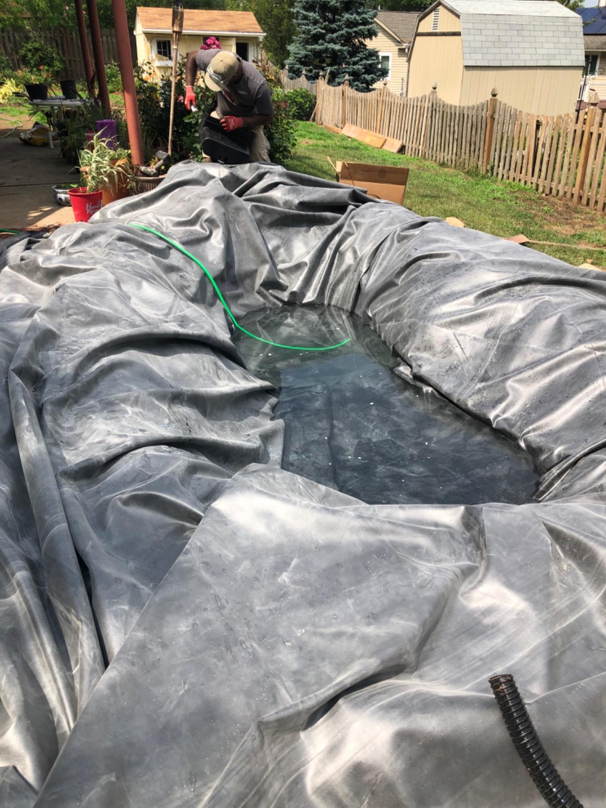 HALF OFF PONDS Simply Ponds 2,100 GPH Submersible Pump Pond Kit with 15' x 20' EPDM Rubber Pond Liner for Water Garden & Koi Pond - Customer Photo 2