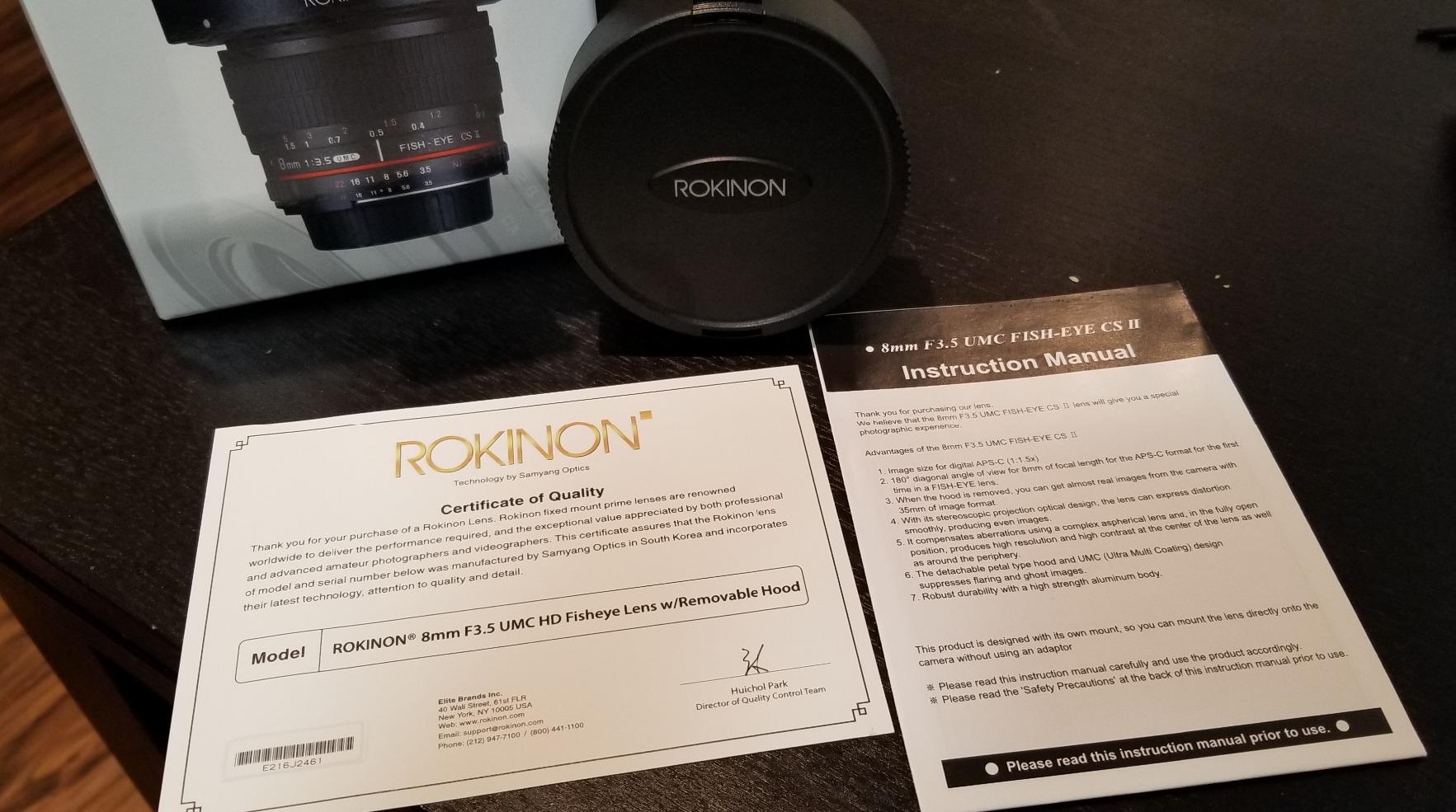 Rokinon HD8M-C 8mm f/3.5 HD Fisheye Lens with Removeable Hood for Canon DSLR customer photo 2