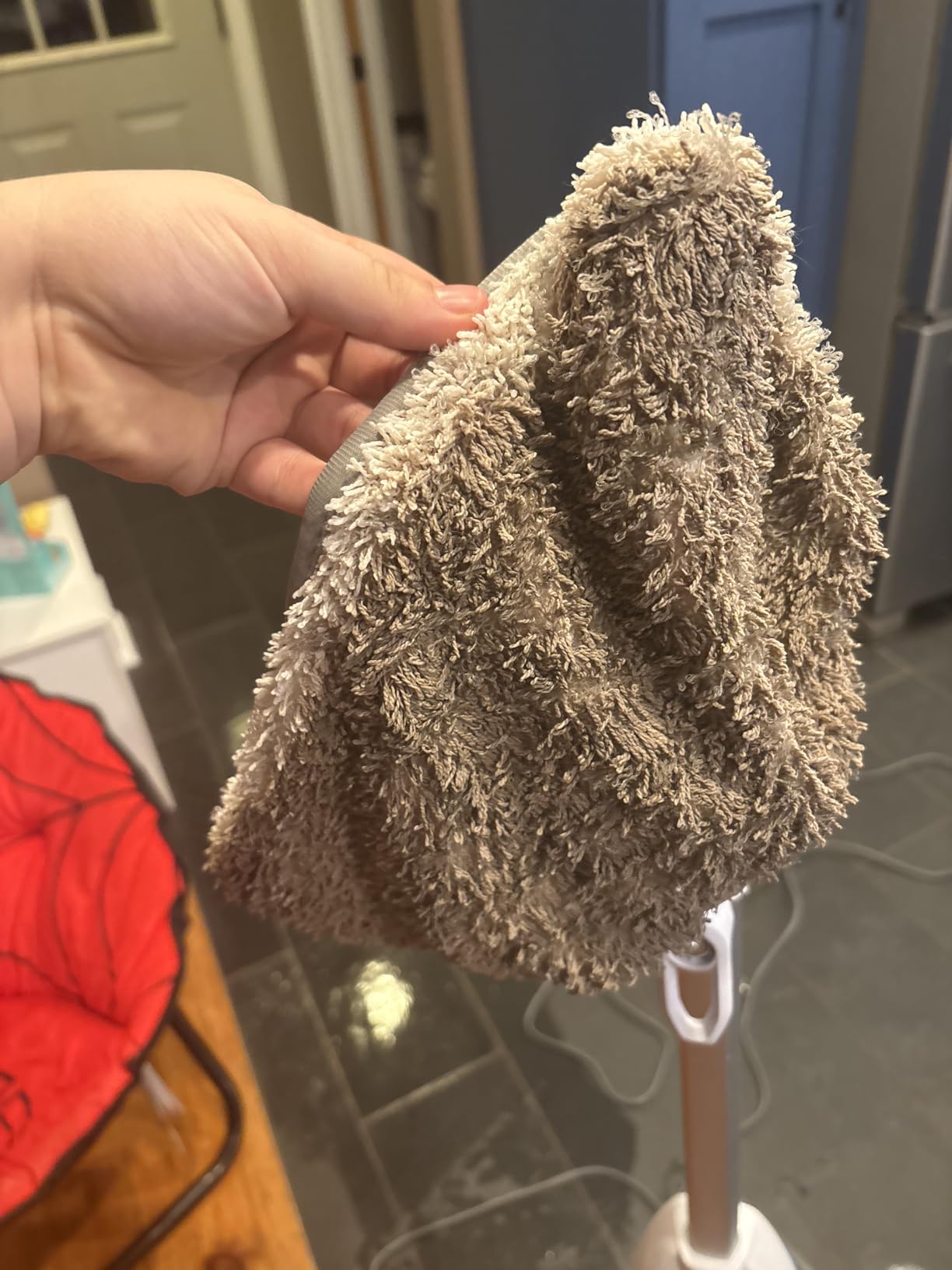 Bissell Power Fresh Steam Mop with Natural Sanitization, Floor Steamer, Tile Cleaner, and Hard Wood Floor Cleaner with Flip-Down Easy Scrubber, 1940A - Customer Photo 2