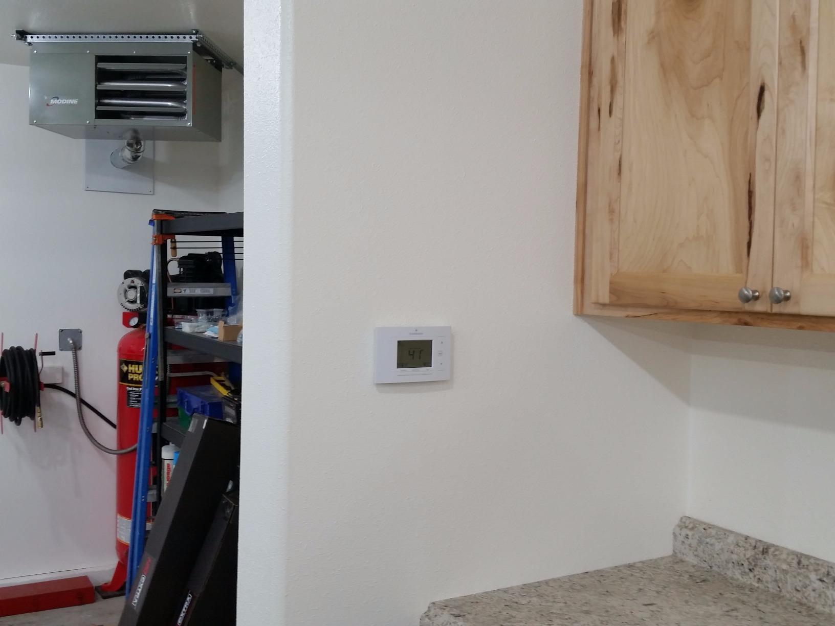 Modine HD45AS0111Natural Gas Hot Dawg Garage Heater 45,000 BTU with 80-Percent Efficiency Grey - Customer Photo 2