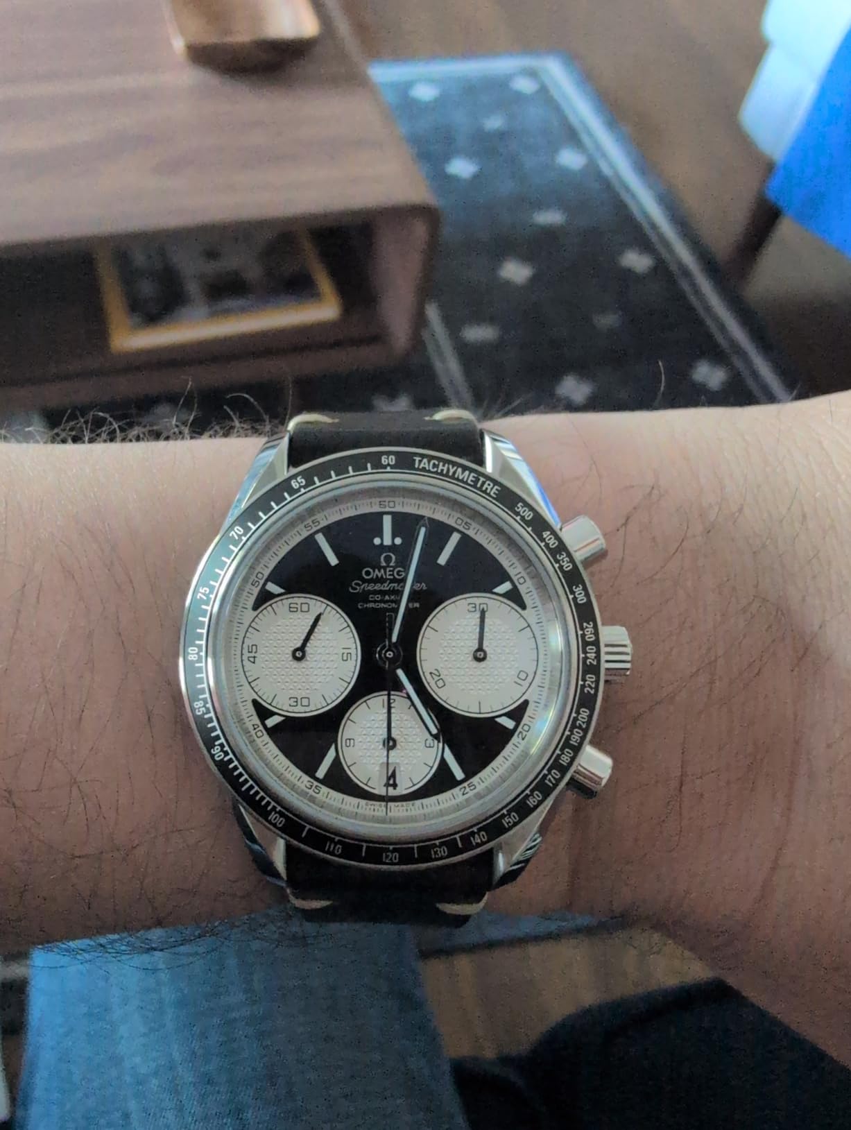 Omega Speedmaster Racing Automatic Chronograph Silver Dial Men's Watch 326.30.40.50.01.002 - Customer Photo 1