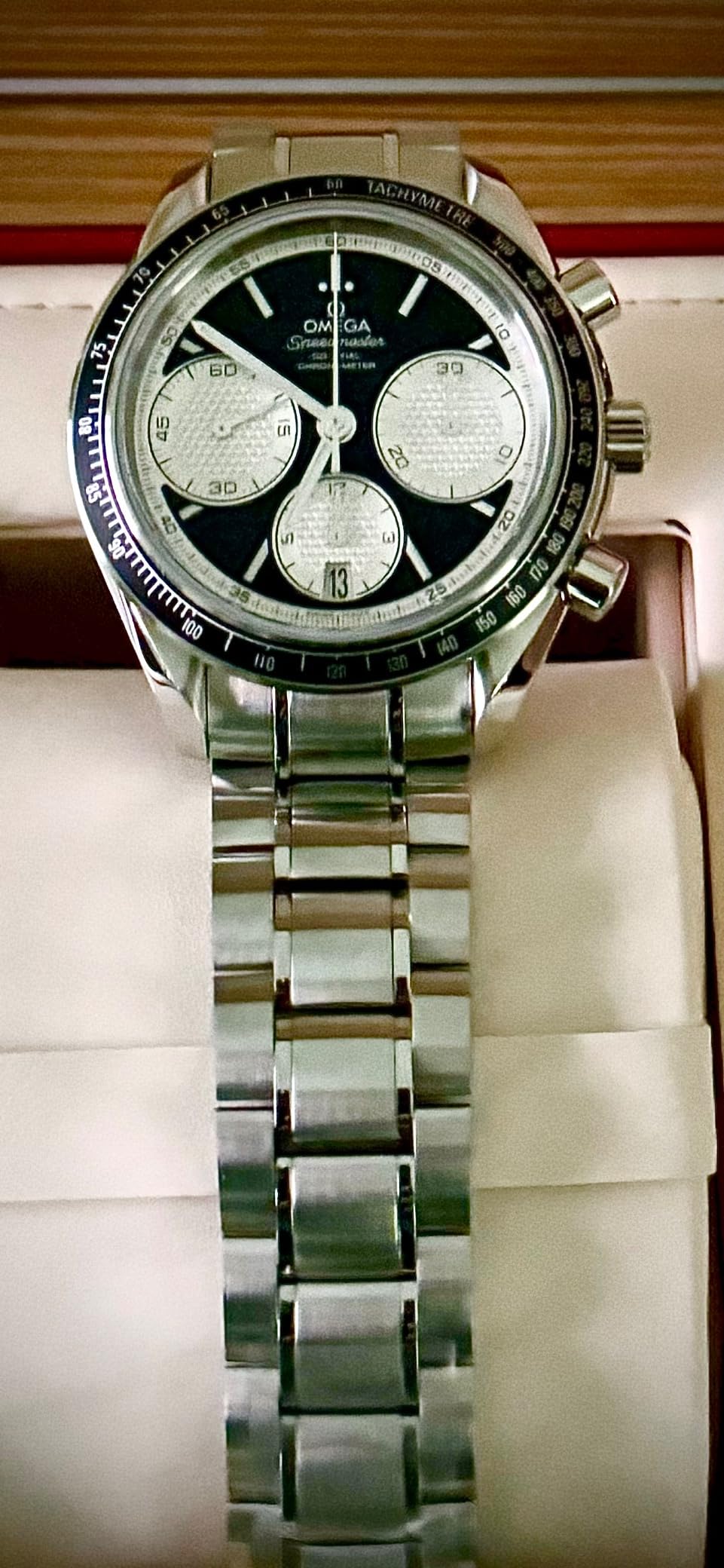 Omega Speedmaster Racing Automatic Chronograph Silver Dial Men's Watch 326.30.40.50.01.002 - Customer Photo 2