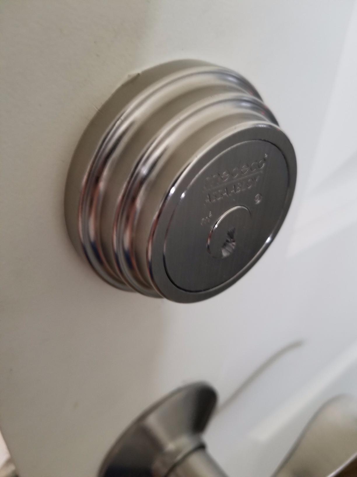 Medeco 11TR50319 Maxum Residential Single Cylinder Deadbolt, Satin Nickel, High Security Restricted M3 Keyway, Keyed Different - Customer Photo 1