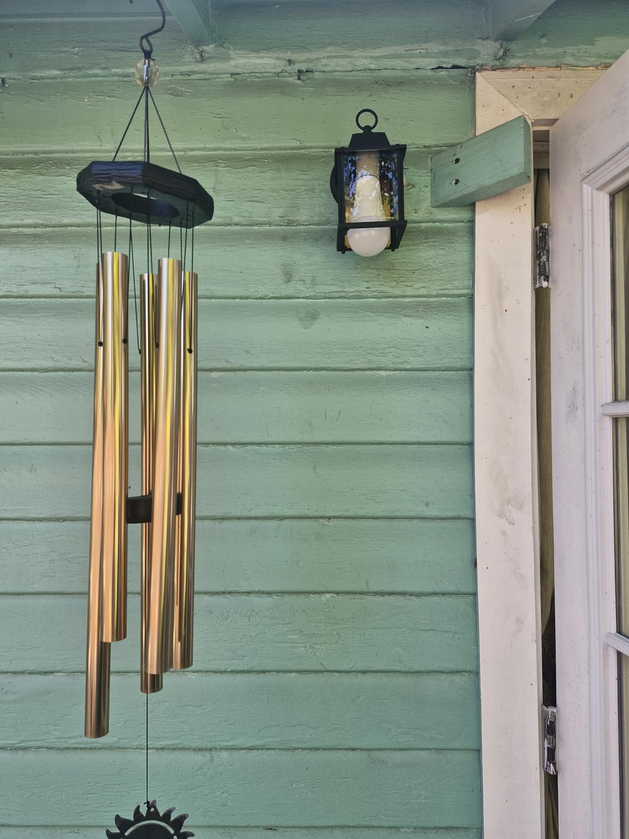 DESIGNERS FOUNTAIN Preston Outdoor Light Fixture, 8 Inch Exterior Wall Lantern Sconce for Front Door, Patio and Porch, Black, 1161-BK - Customer Photo 1