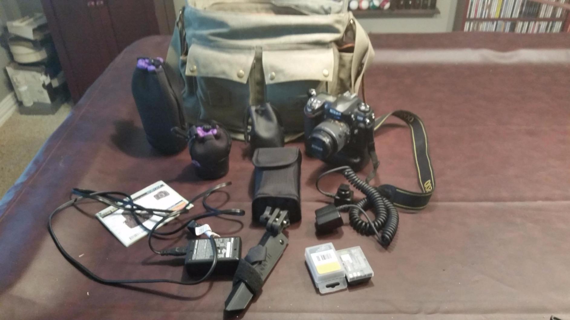 Kattee Leather Canvas Camera Bag Vintage DSLR SLR Messenger Shoulder Bag - Customer Photo 2