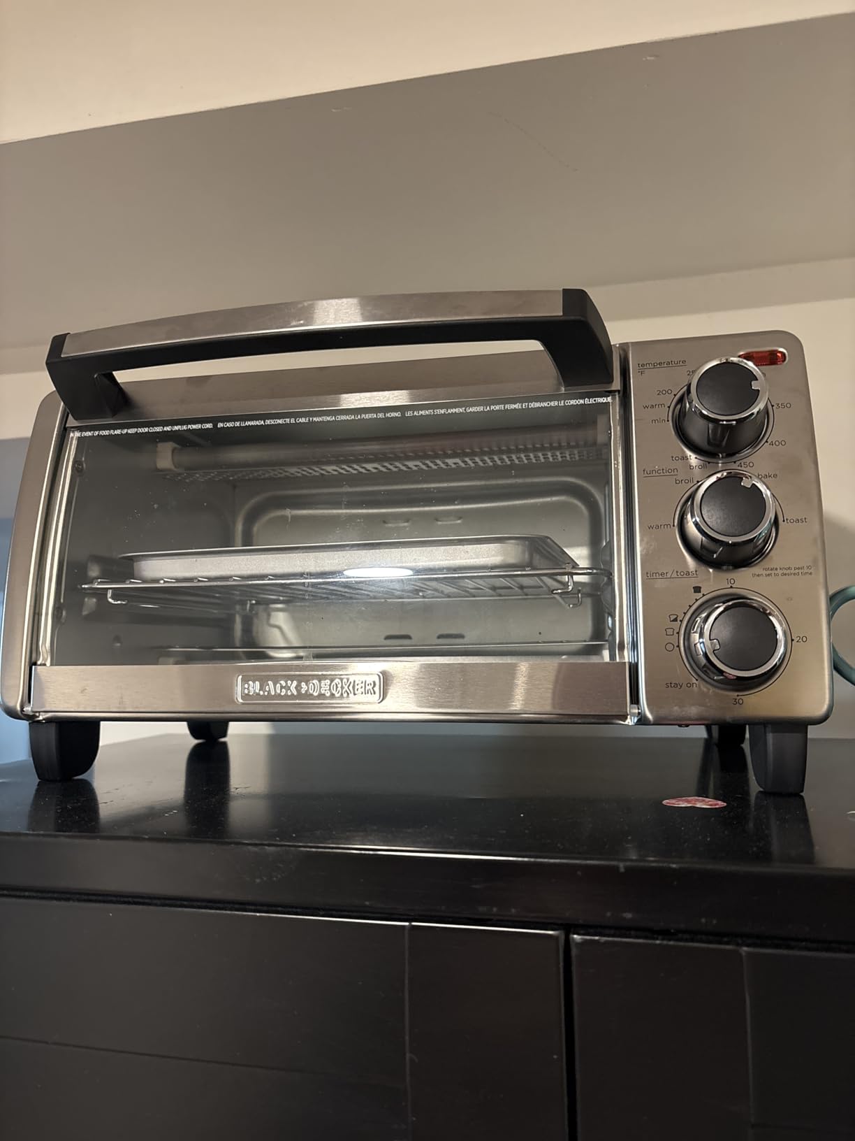 BLACK+DECKER TO1313SBD Toaster Oven, 15.47 Inch, Silver - Customer Photo 1