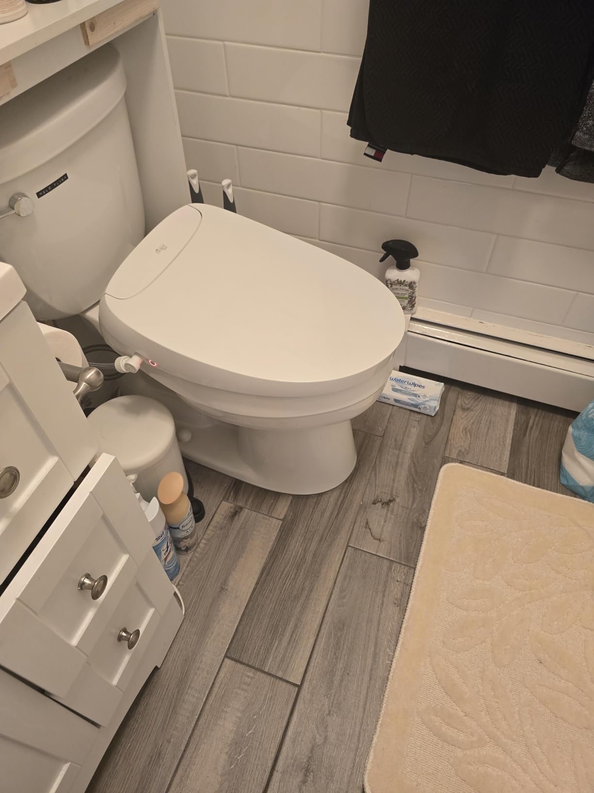 Bio Bidet BB2000 Bliss Electric Bidet Toilet Seat, Warm Water with Air Dryer, Heated Seat with Sensor and Slow Close Lid, Night Light, Remote Control, Elongated, White - Customer Photo 1