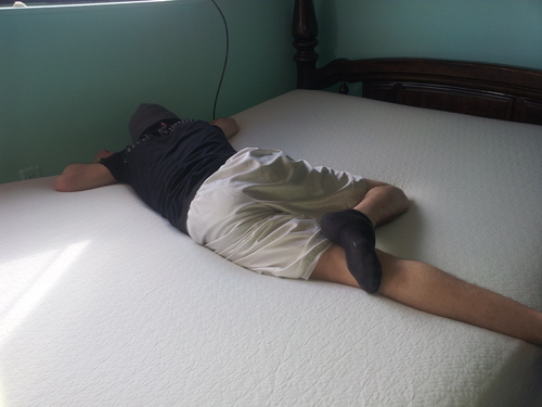 Best Price Mattress 8 inch Twin Mattress Bed-In-A-Box, Green Tea Memory Foam, White - Customer Photo 2