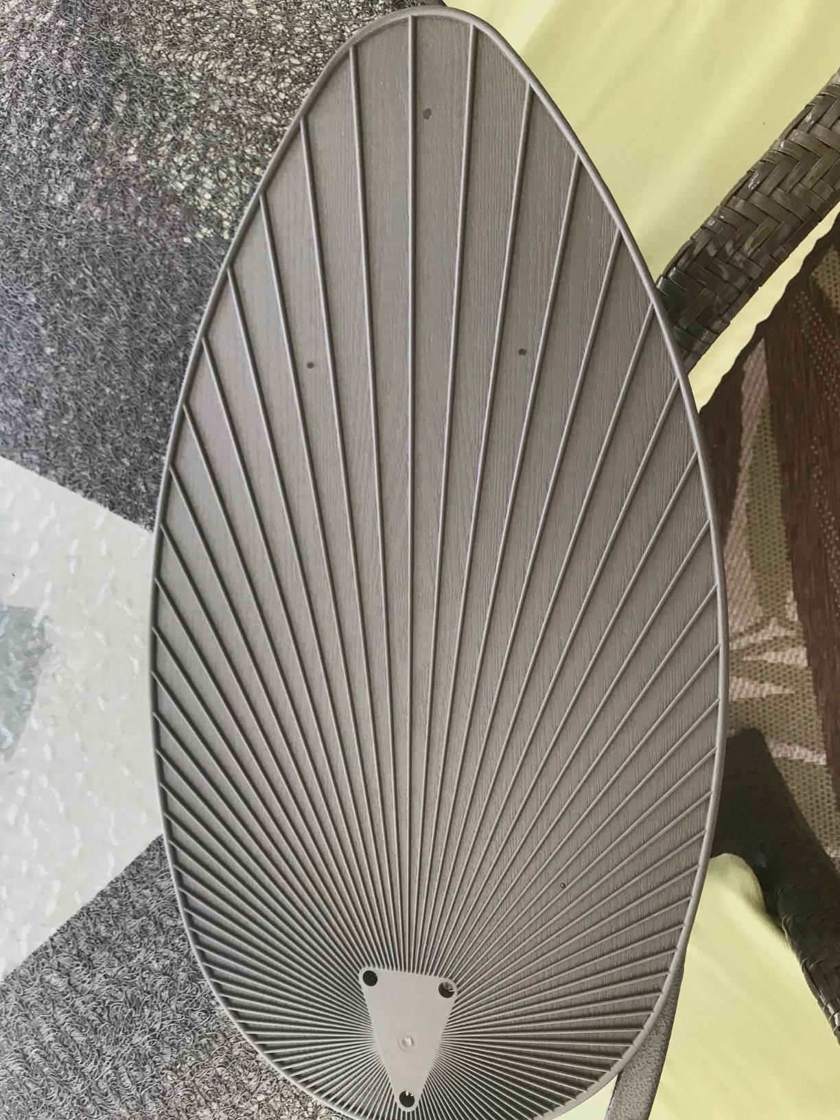 Honeywell Ceiling Fans Palm Island, 52 Inch Tropical Indoor Outdoor Ceiling Fan with No Light, Pull Chain, Dual Mounting Options, 5 Palm Leaf Blades, Wet-Rated - 50207-01 (Bronze) - Customer Photo 2