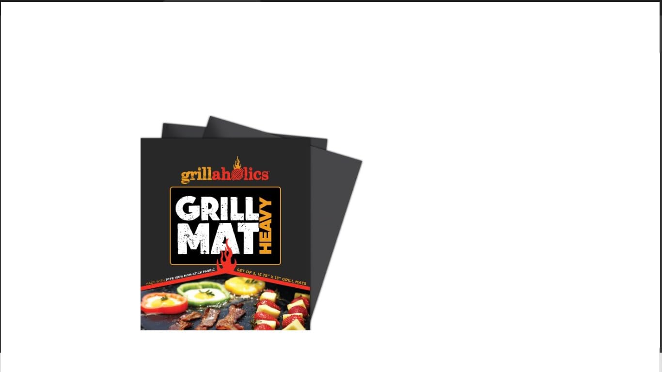 Grillaholics Heavy Duty Grill Mats - Set of 2 BBQ Mats Built to Last - Make Grilling Easier & Keep Grates Looking New - The Perfect Grilling Gift - Customer Photo 1