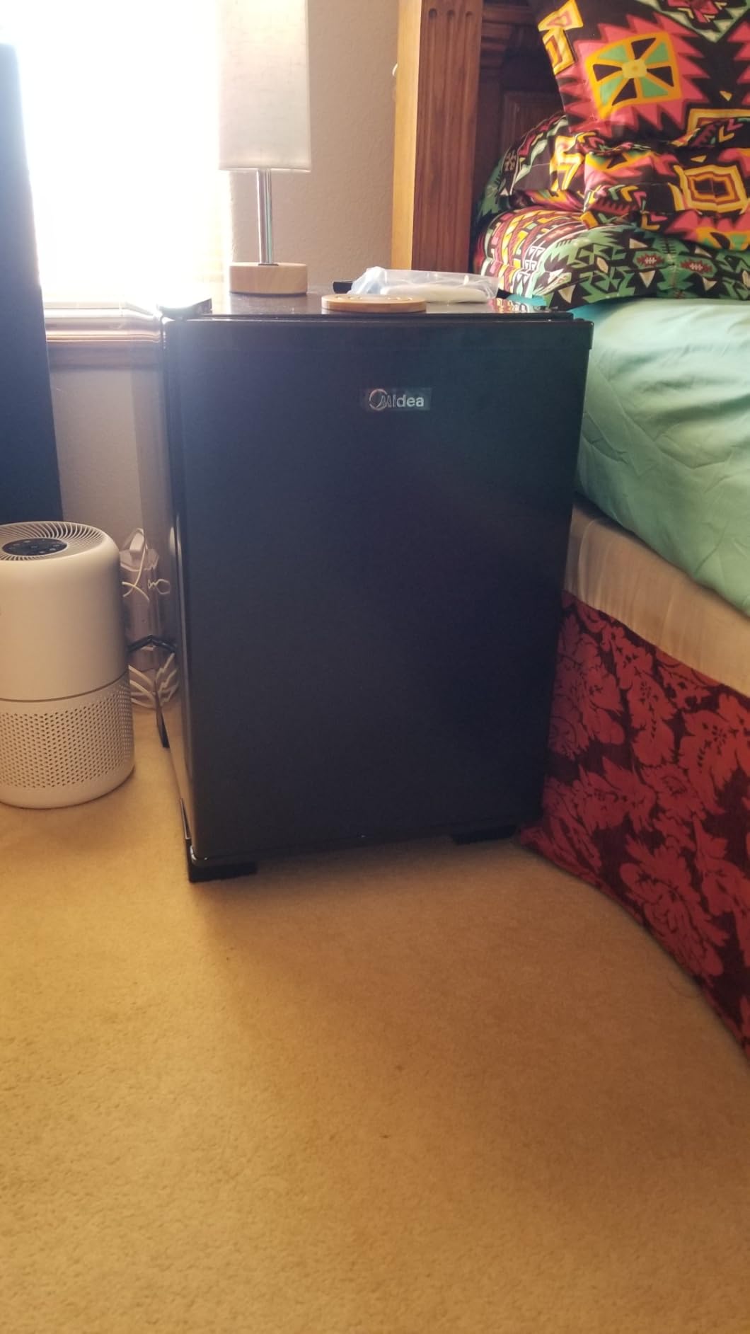 Midea WHS-65LB1 Compact Single Reversible Door Refrigerator, 1.6 Cubic Feet(0.045 Cubic Meter), Black - Customer Photo 1