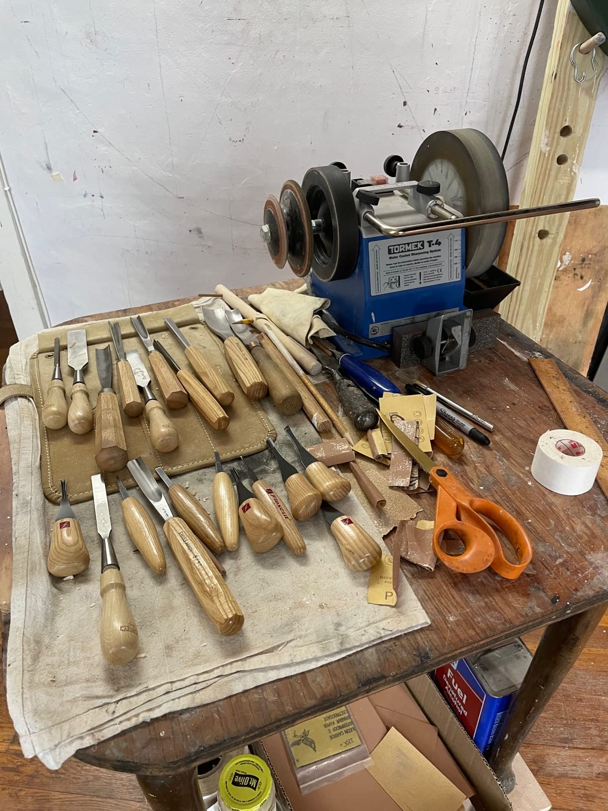 Tormek T-4 – Compact Water Cooled Sharpening System for Edge Tools – US Version – English Handbook - Customer Photo 1