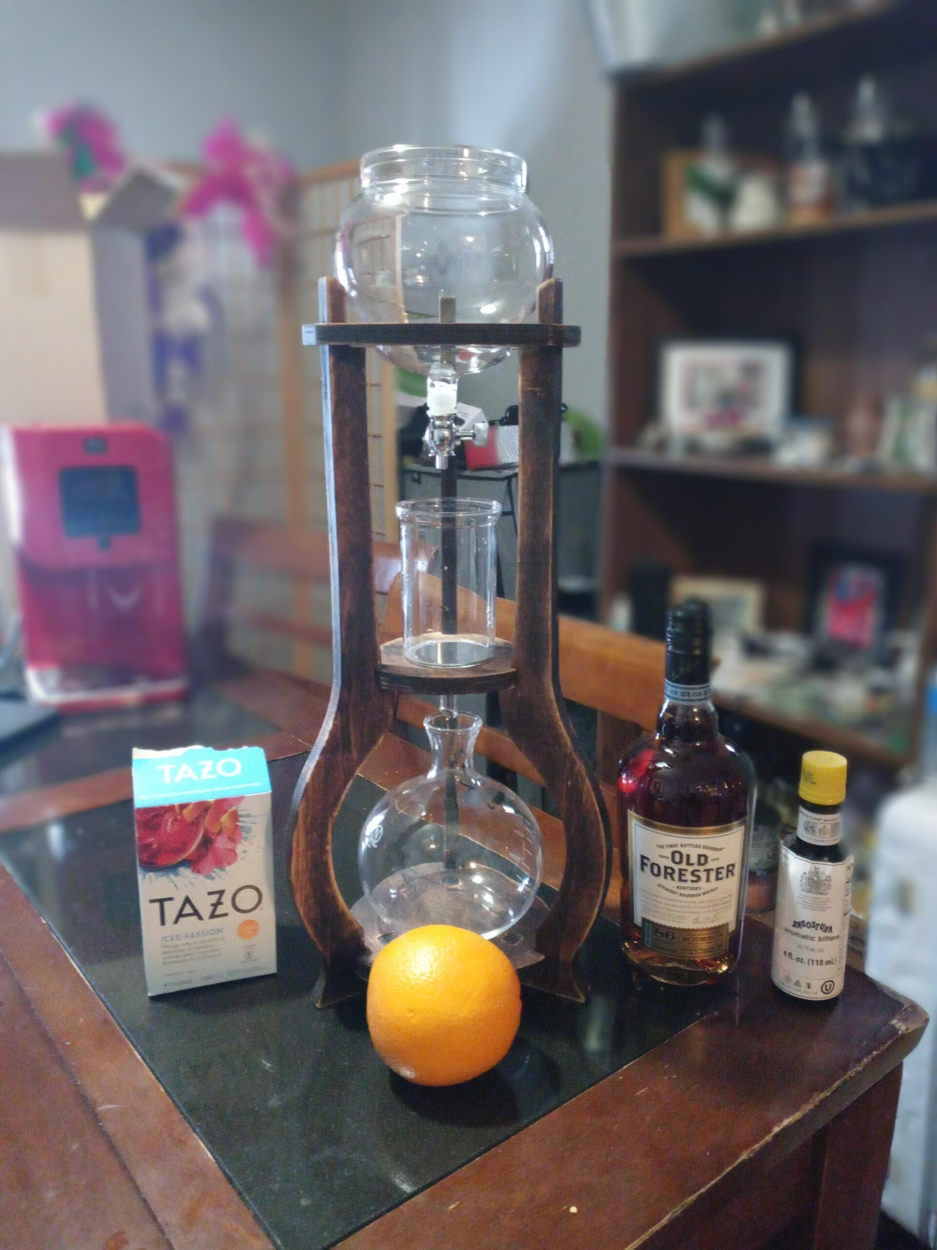 Nispira Iced Coffee Cold Brew Drip Tower Coffee Maker, 6–8 Cup Manual Cold Brew Brewer with Adjustable Valve, Wooden Frame & Glassware, Slow Cold Extraction System - Customer Photo 2