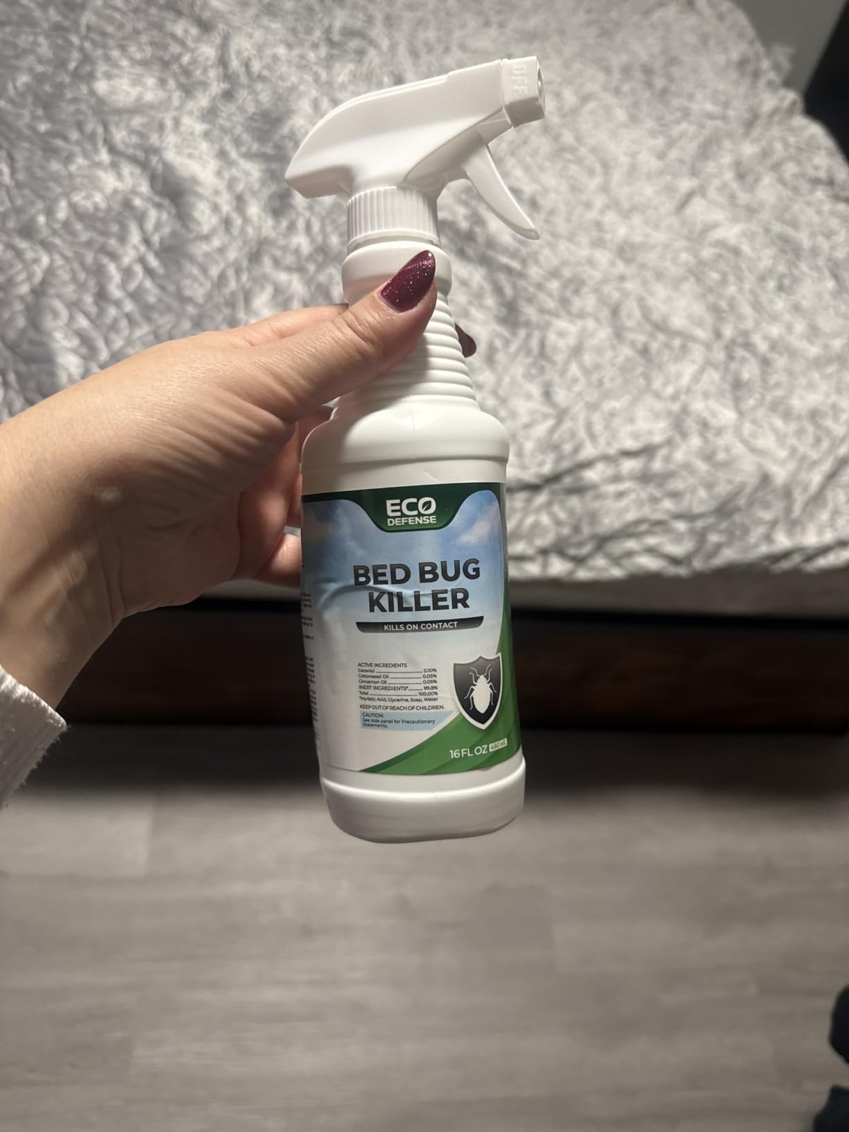 Eco Defense Bed Bug Killer - Bed Bug Spray & Dust Mite Spray - Natural Treatment - 16 Oz - Customer Photo 1