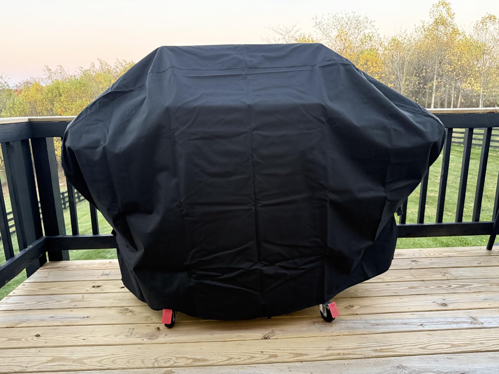 Unicook Heavy Duty Waterproof Barbecue Gas Grill Cover, 65-inch BBQ Cover, Special Fade and UV Resistant Material, Durable and Convenient, Fits Grills of Weber Char-Broil Nexgrill Brinkmann and More - Customer Photo 2