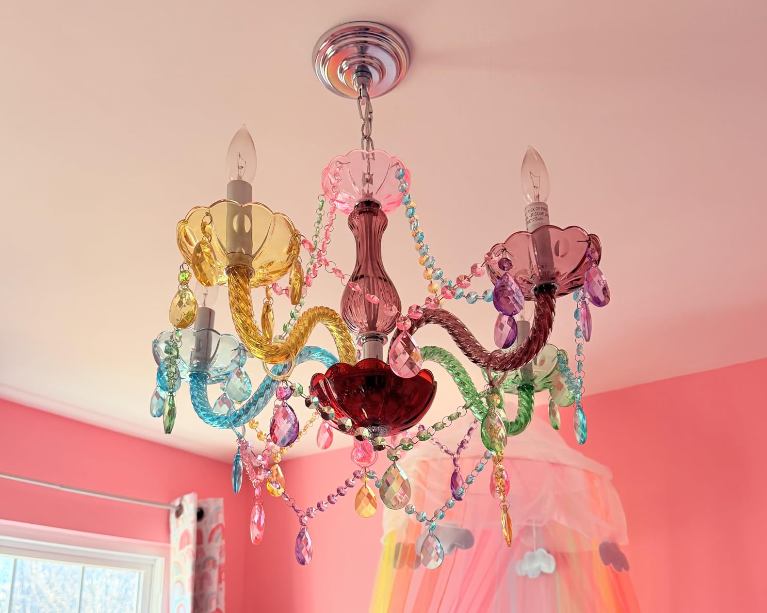 Saint Mossi 5 Light Modern Contemporary Elegant K9 Crystal Glass Chandelier Pendant Ceiling Lighting Fixture - Customer Photo 1