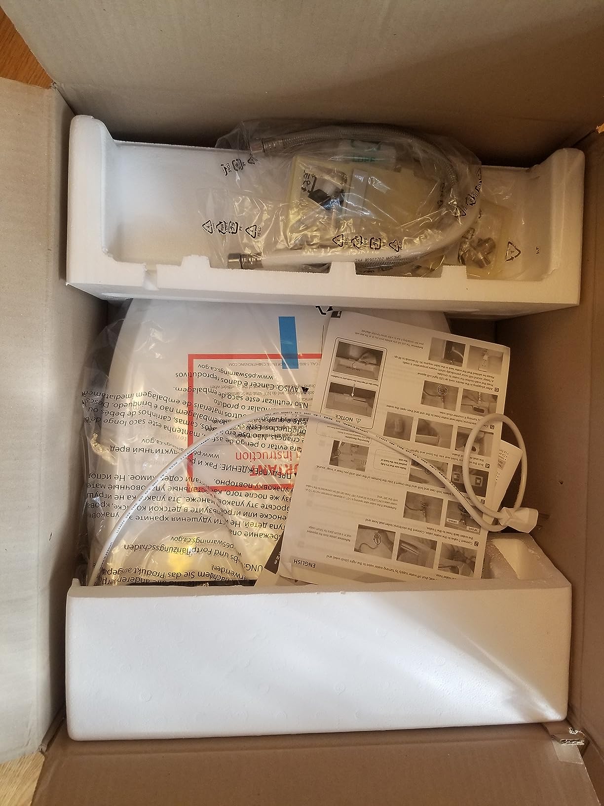 SmartBidet SB-1000WE Electric Smart Bidet Toilet Seat with Heated Seat, Warm Air Dryer, Temperature Control Wash, and Remote Control, Elongated Seat - Customer Photo 5