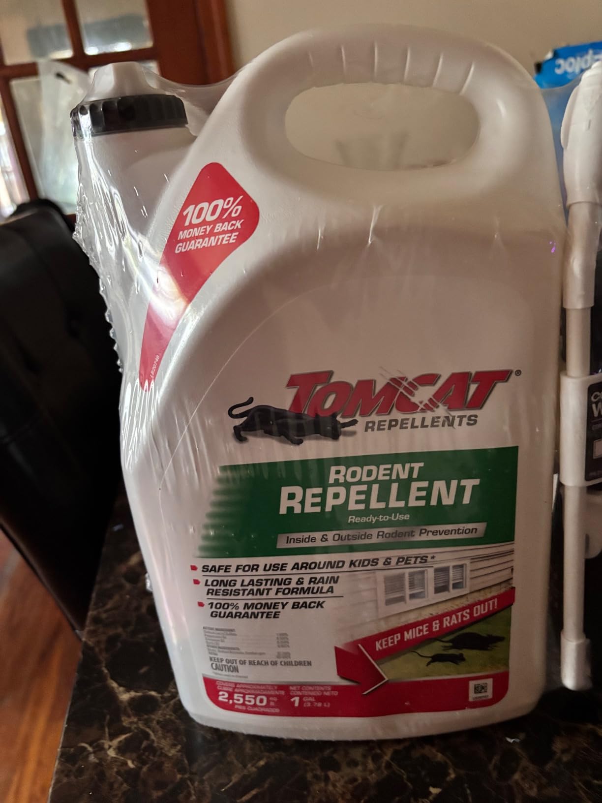 Tomcat Rodent Repellent for Indoor and Outdoor Mouse and Rat Prevention, Continuous Spray, 14 oz. - Customer Photo 5