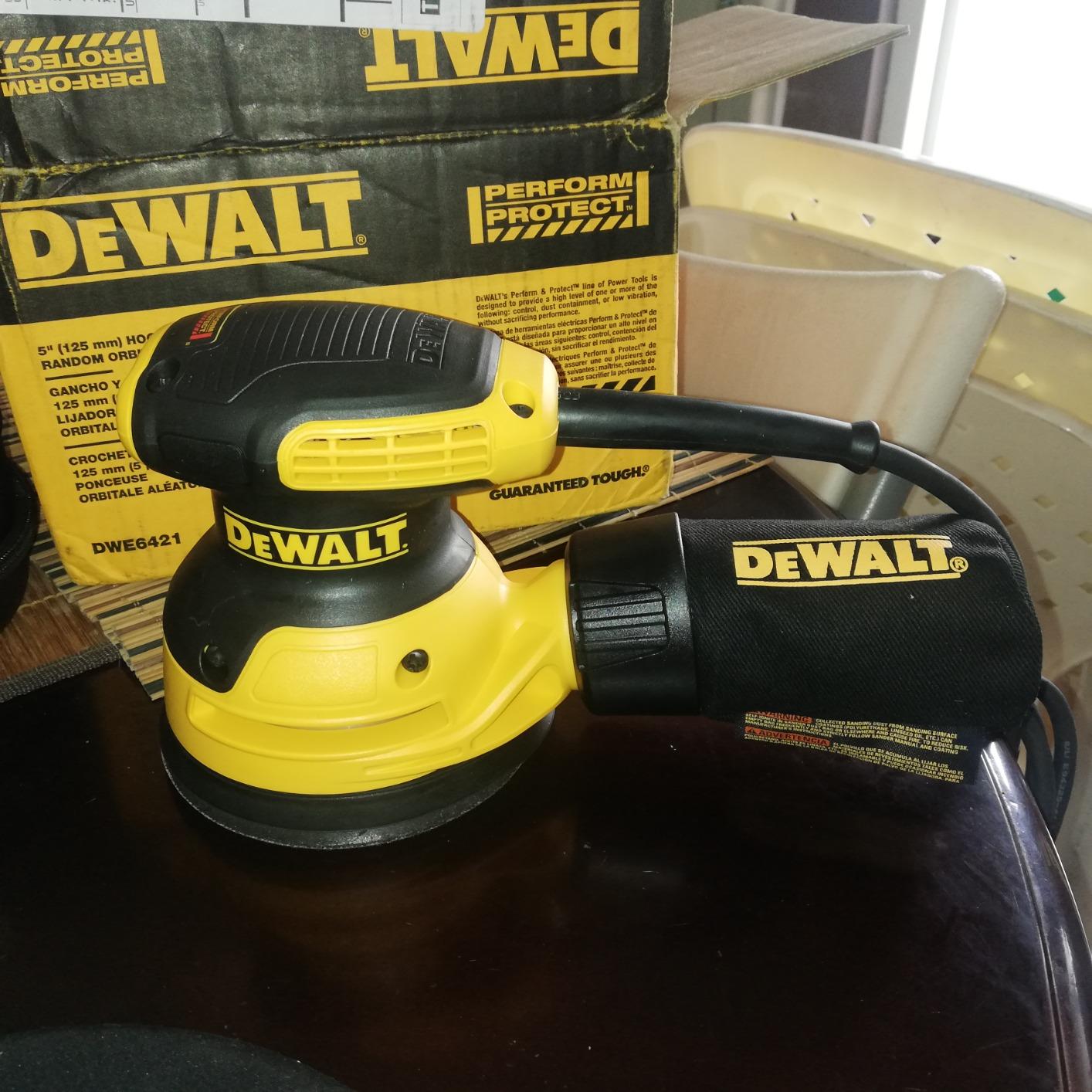 DEWALT Orbital Sander, 5 Inch Palm Sander Tool, 12,000 OPM (DWE6421) - Customer Photo 1