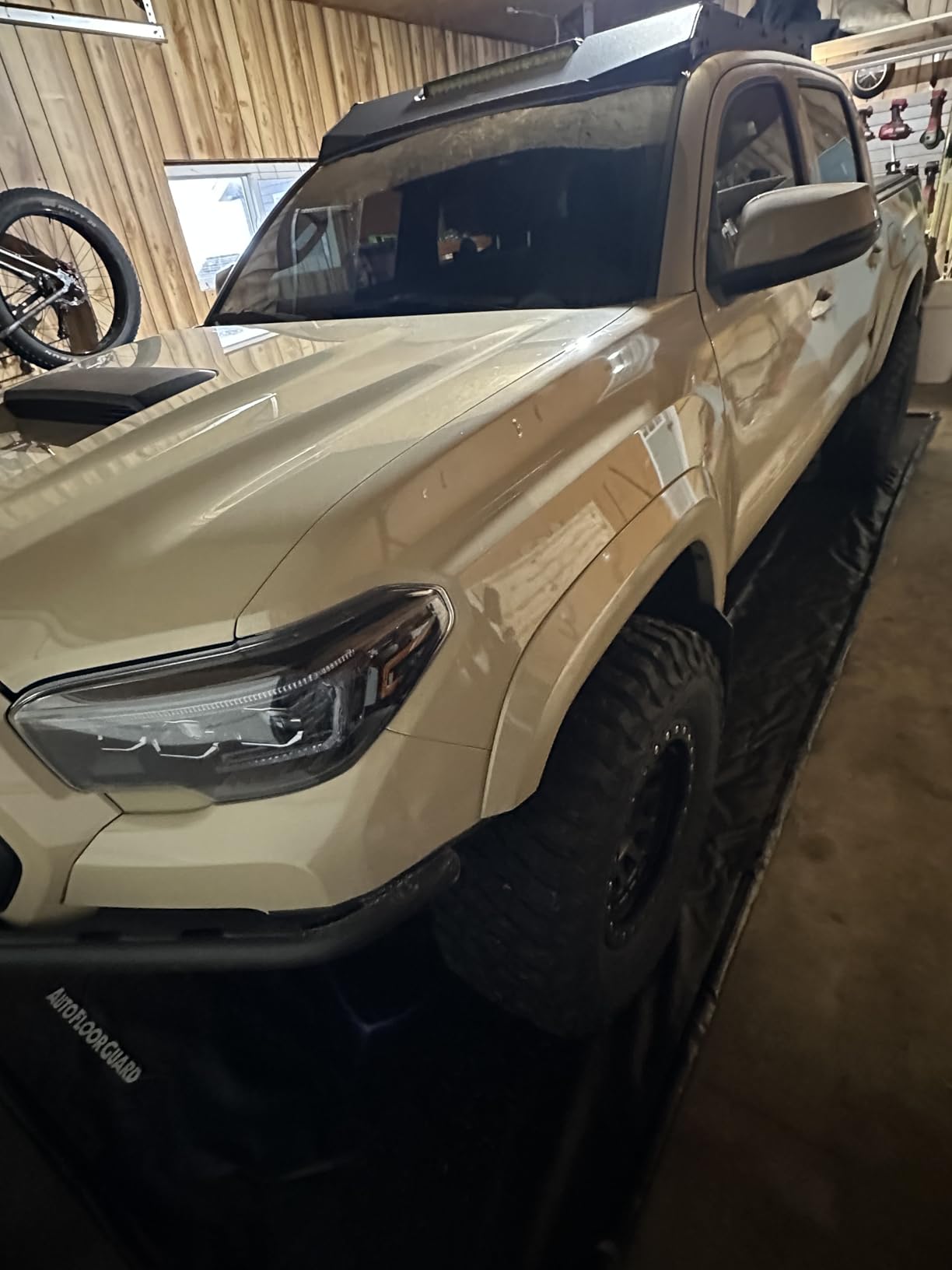 AutoFloorGuard Heavy-Duty Garage Containment Floor Mat for SUVs & Trucks, 8'6