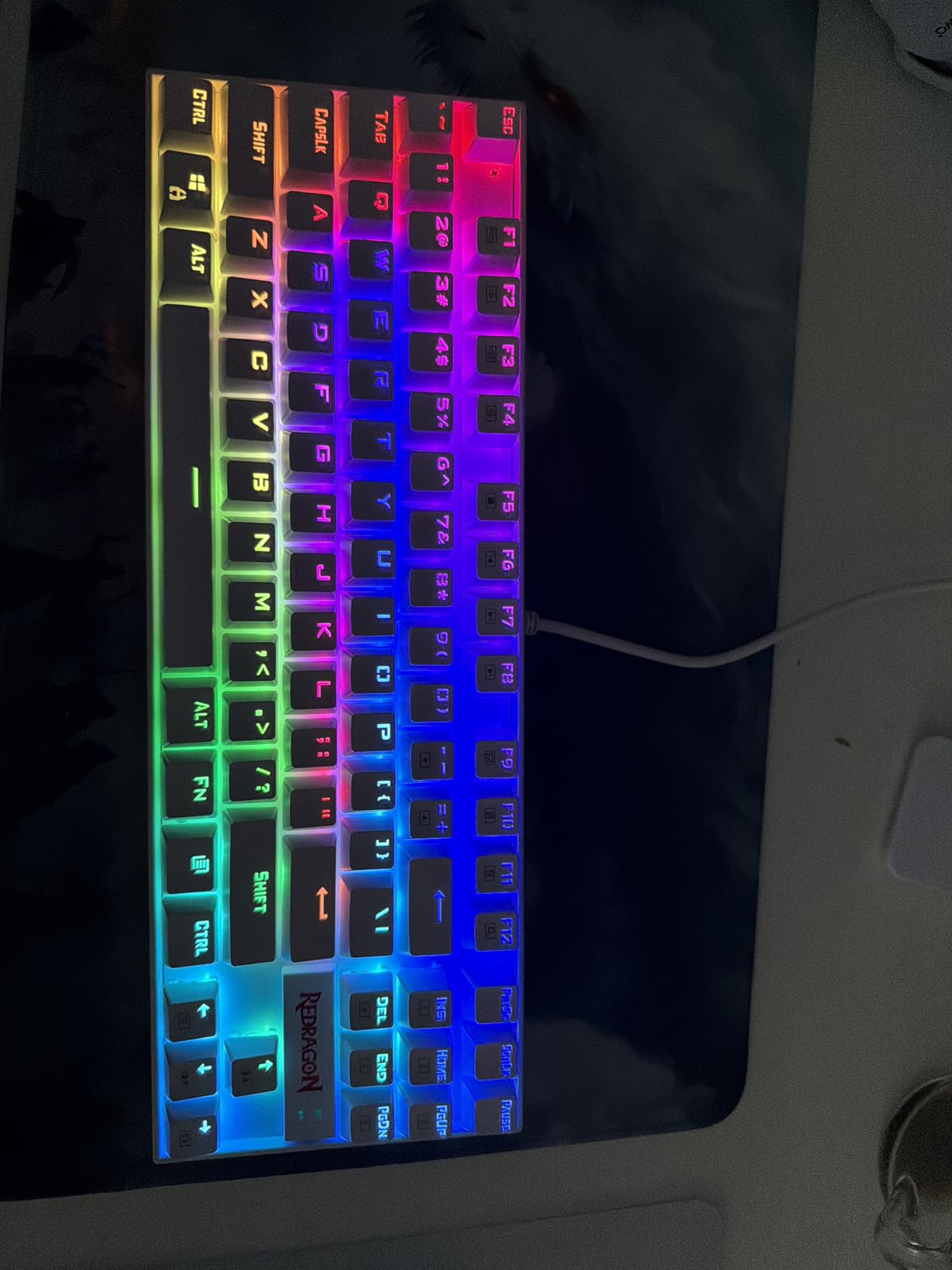 Redragon K552 Mechanical Gaming Keyboard, 87-Key Compact, LED Gaming Keyboard with Red Switches, Anti-Ghosting, Metal Frame for PC Gaming & Typing, Beginner-Friendly (Black) - Customer Photo 2