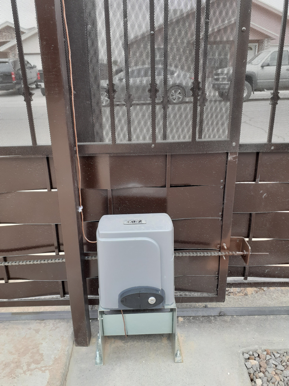 CO-Z 1400lb Sliding Gate Opener Hardware Security System Kit for Sliding Gates Up to 40 Feet, Automatic Gate Opener with Two Remote Controls, Electric Rolling Driveway Slide Gate Motor - Model CG1400 - Customer Photo 1