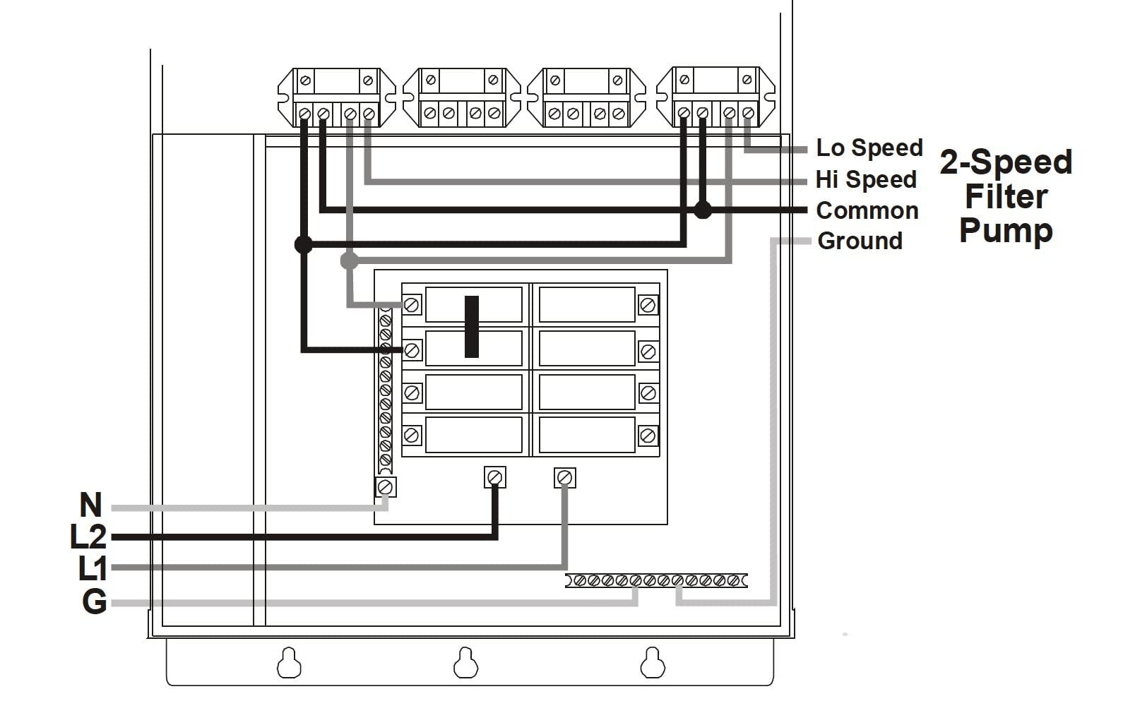 XtremepowerUS 2HP In-Ground Swimming Pool Pump Dual Speed High Flow 2 inch Inlet 230V High Flo 2-Speed w/ Slip-On Fitting Adapter, 5,820 GPH with Filter Basket - Customer Photo 2
