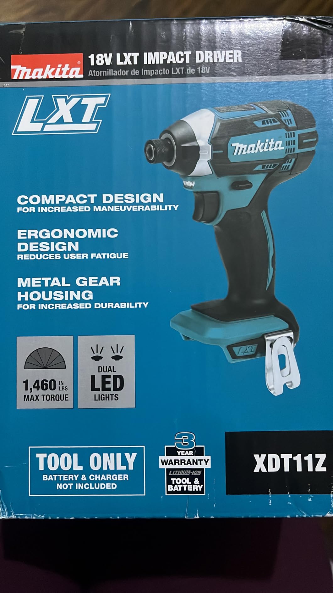 Makita XDT11Z 18V LXT Lithium-Ion Cordless Impact Driver, Tool Only - Customer Photo 1