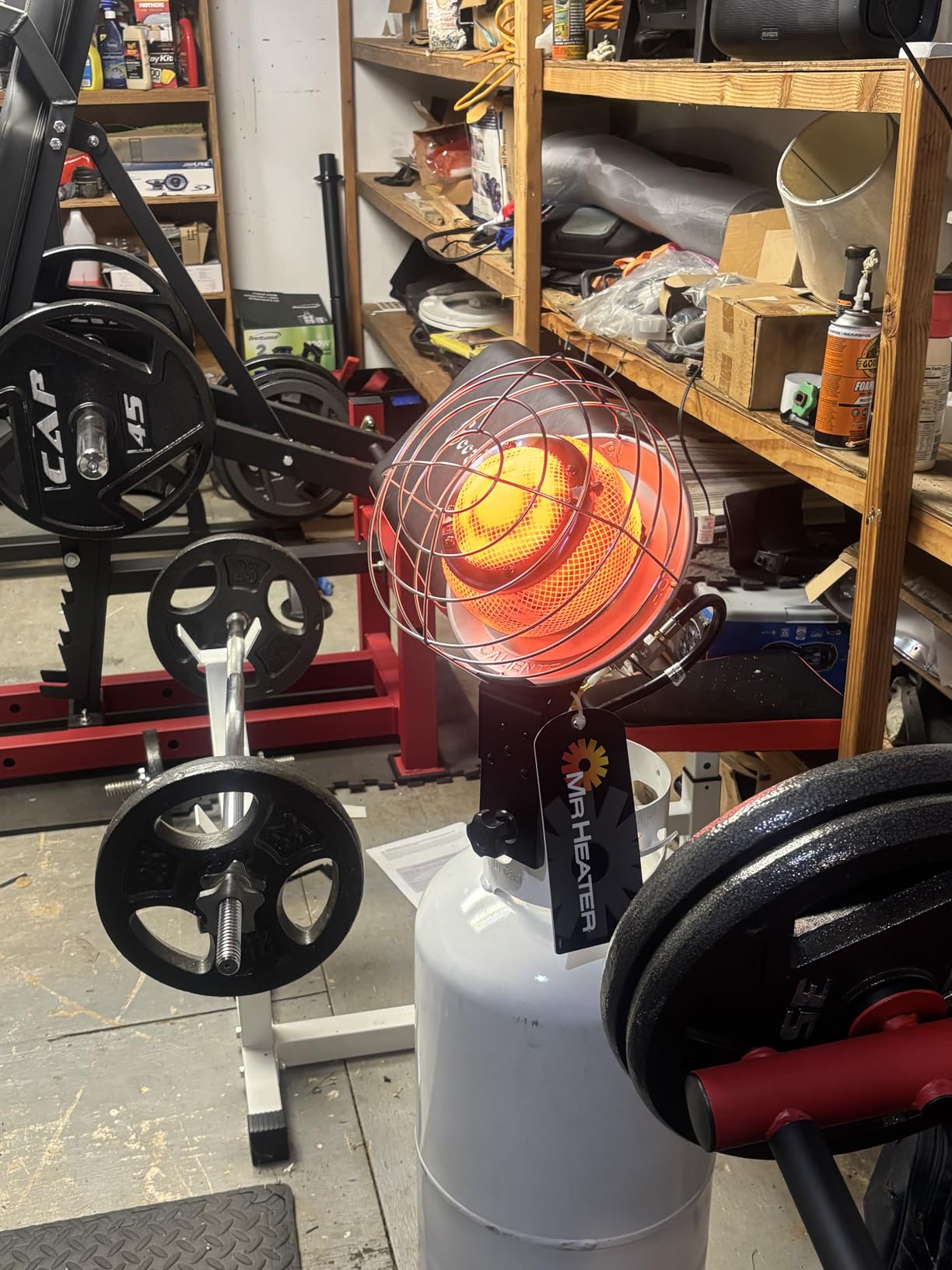 Original 540-Degree 45,000 BTU Tank Top Radiant Propane Heater - Customer Photo 1