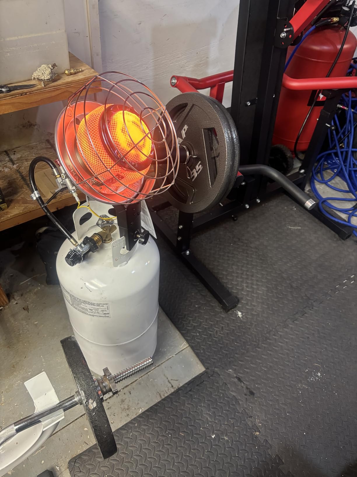 Original 540-Degree 45,000 BTU Tank Top Radiant Propane Heater - Customer Photo 2